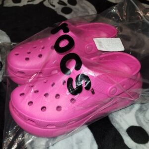 Crocs Platform Wedge Clog - Pink Womens 10/Mens 8 NEW!